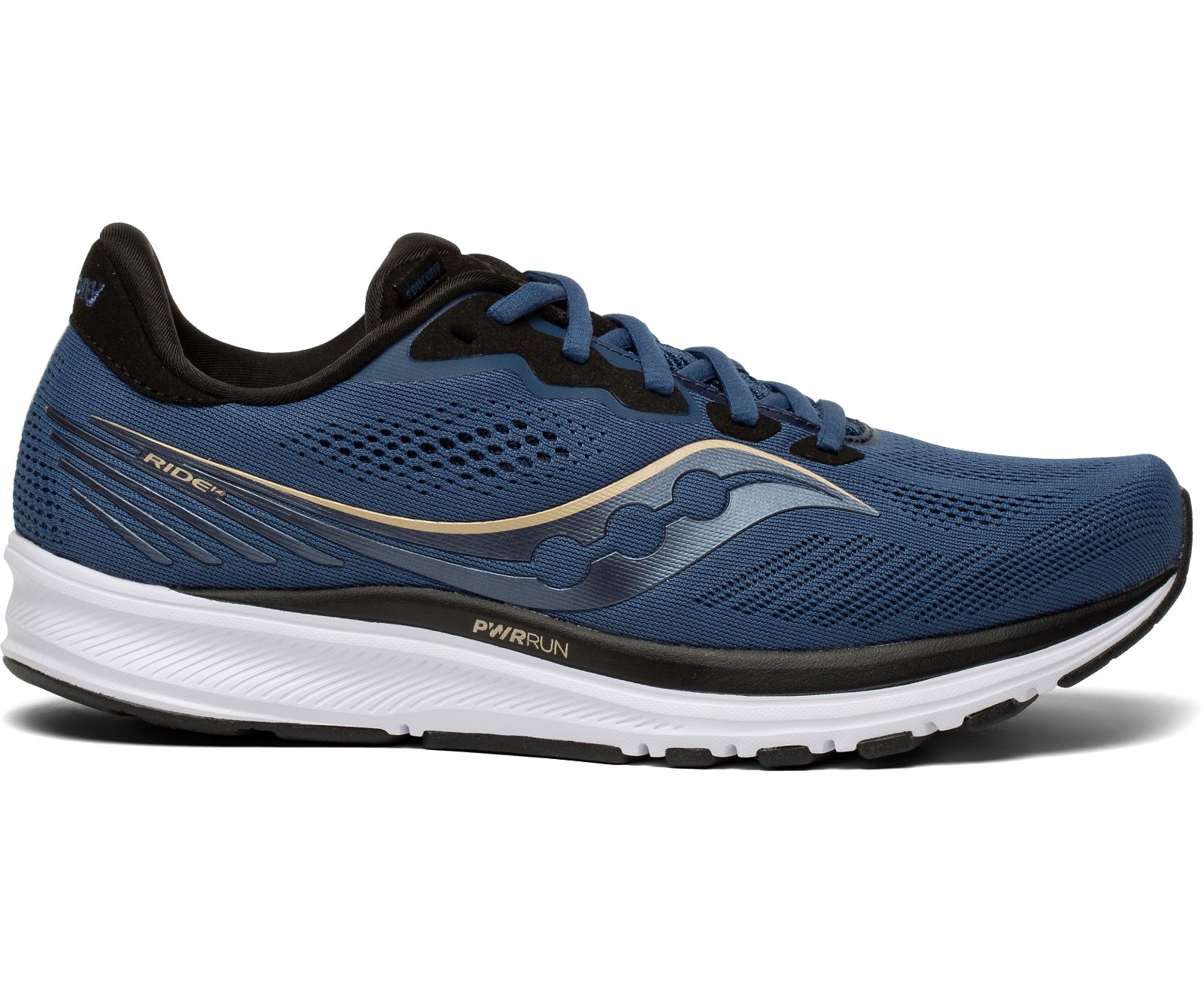 Saucony Ride 14 Men\'s Running Shoes Navy / Black | AU 554ILHS